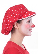 Giant Red Clown Costume Hat with White Dots Alt 3
