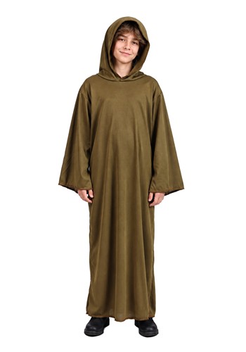 Kids Olive Colored Monk Costume Robe