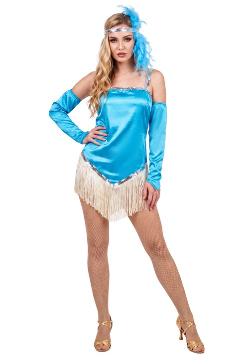 Womens Fringe Time Flapper Sexy Costume