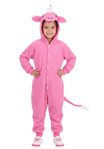 Kids Pink Diva Unicorn Union Suit Costume