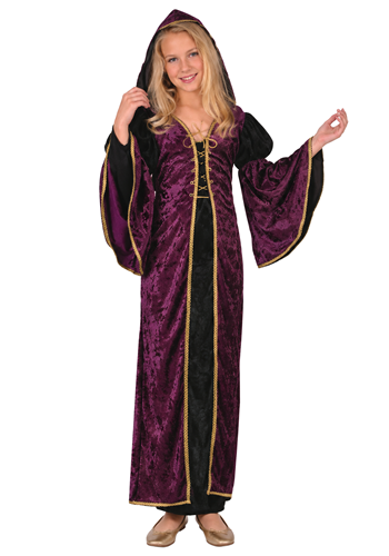 Girls Miss Juliet Purple Dress Costume