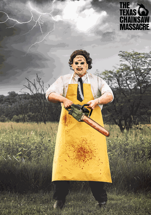 Texas Chainsaw Massacre Animatronic Leatherface Decoration 1