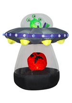Alien Spacecraft Animated Inflatable Decoration Alt 1