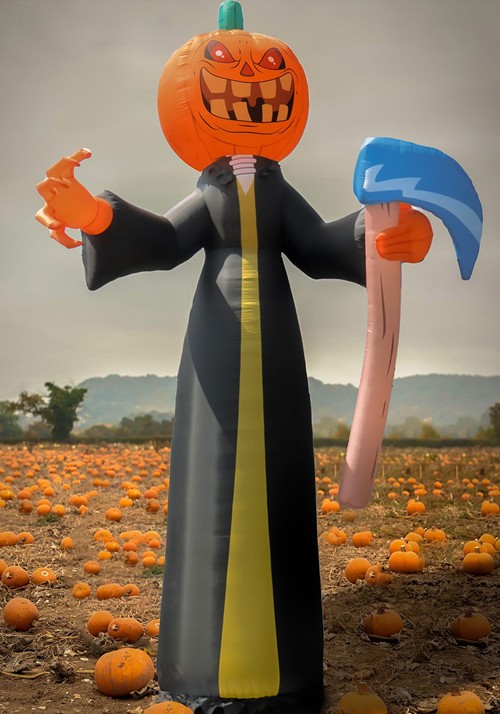Inflatable Pumpkin Reaper Halloween Decoration