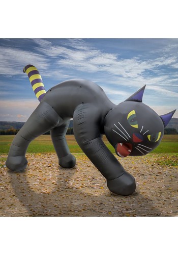 Inflatable Black Cat Halloween Decoration