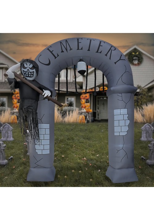 Inflatable Ghost Cemetery Archway Decoration