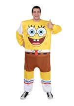 Adult SpongeBob Jumpsuit Costume Alt 1