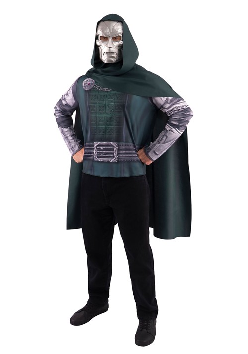 Adult Marvel Doctor Doom Costume Top Mask