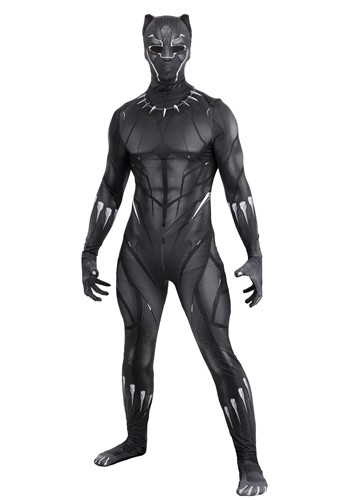 Mens Zentai Suit Black Panther Costume