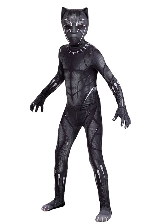 Boys Zentai Suit Black Panther Costume