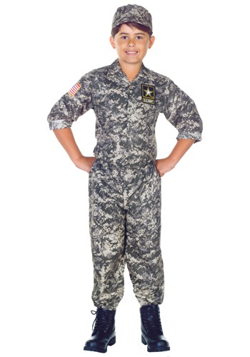 Kids Army Camo Costume