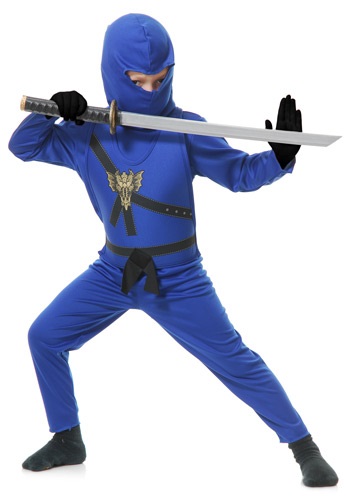 Child Blue Ninja Master Costume