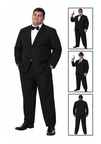 Plus Size Black Suit Costume Main 2