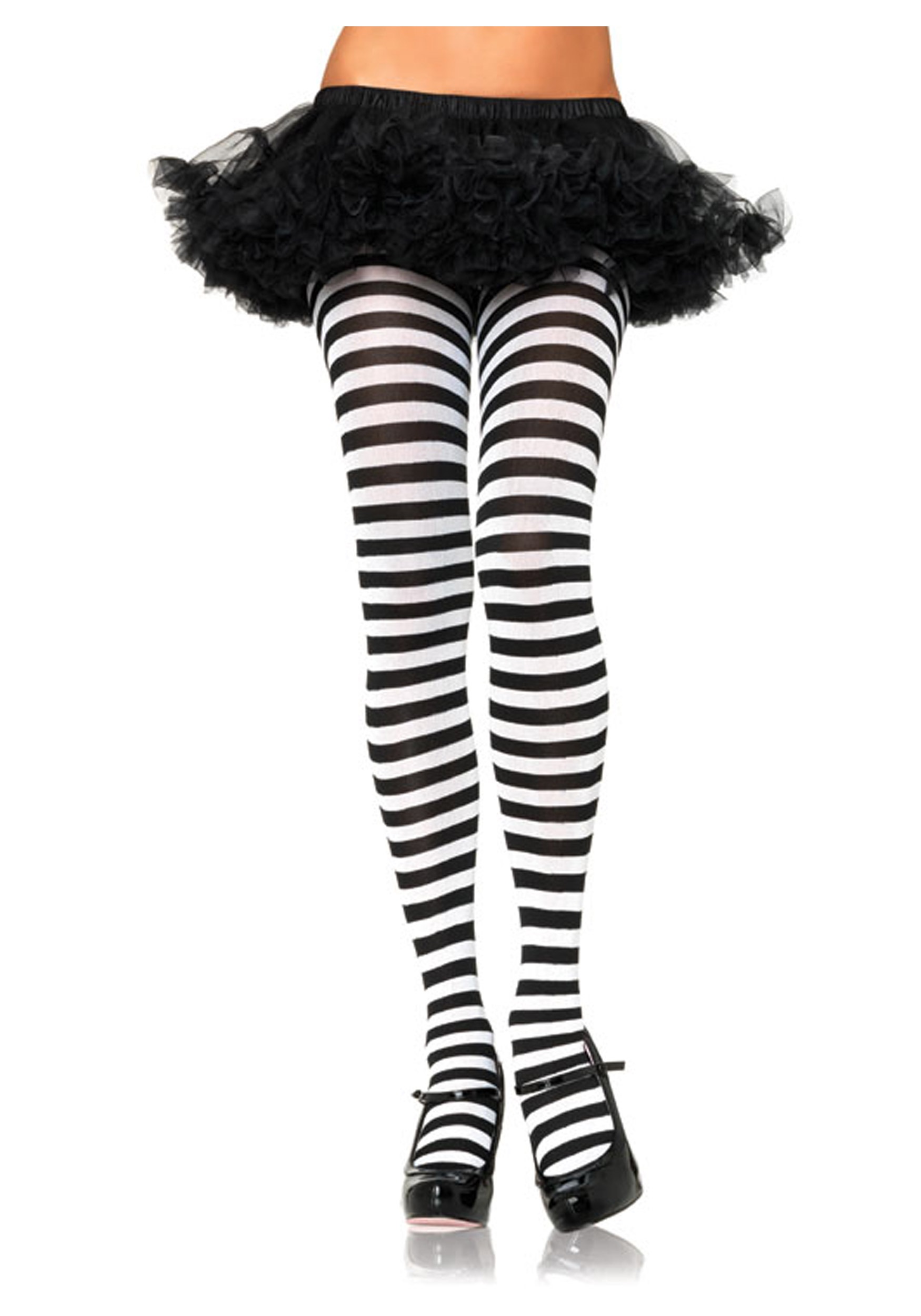 16 Black and White Striped Tights ideas