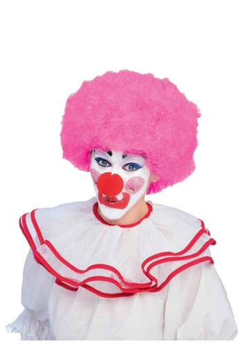 Pink Afro Clown Wig	