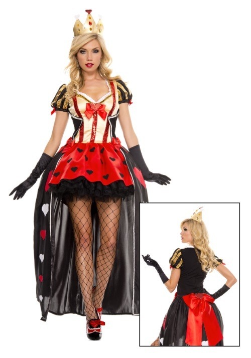 Luxurious Sequin Queen of Hearts Costume