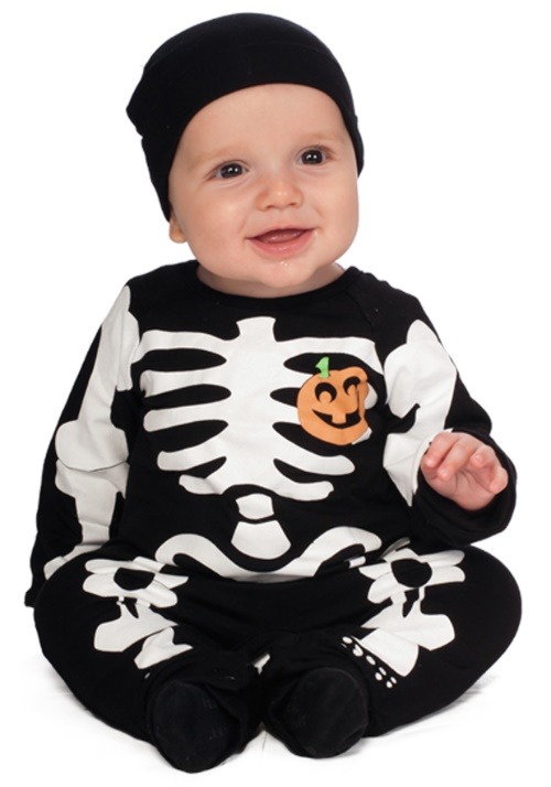 Infant Black Skeleton Costume