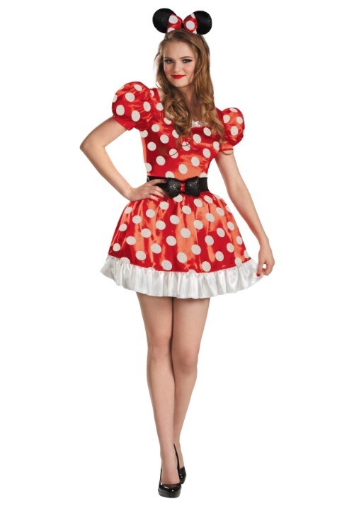 Plus Size Red Minnie Classic Costume	