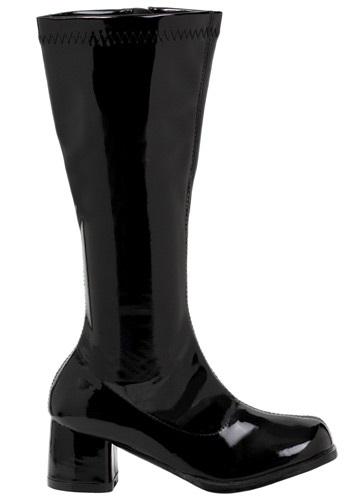 Girls Black Gogo Boots	