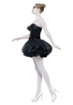 Gothic Swan Masquerade Costume Image 3