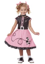 Toddler 50s Poodle Cutie Costume