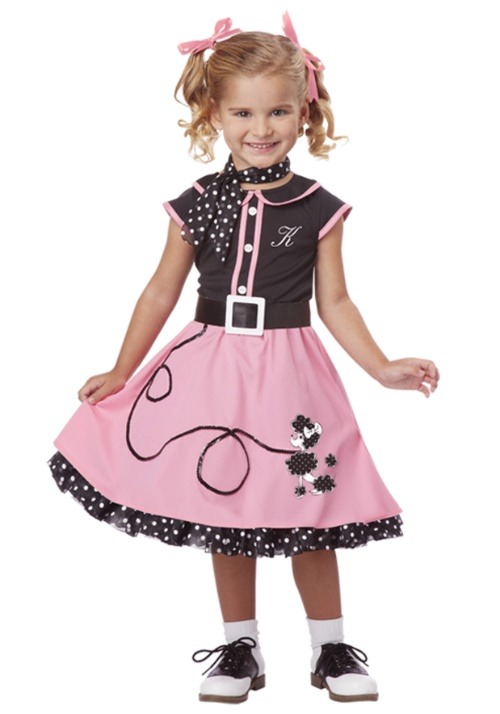 Toddler 50s Poodle Cutie Costume