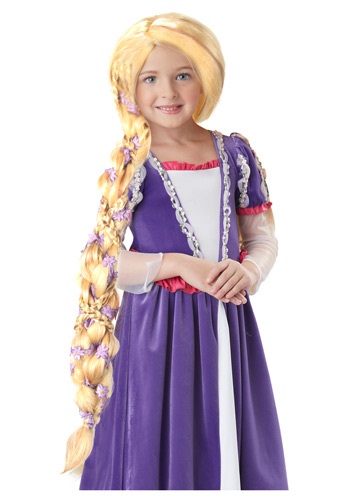 Rapunzel Wig with Flowers	