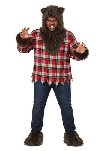 Plus Size Fierce Werewolf Adult Costume New Main