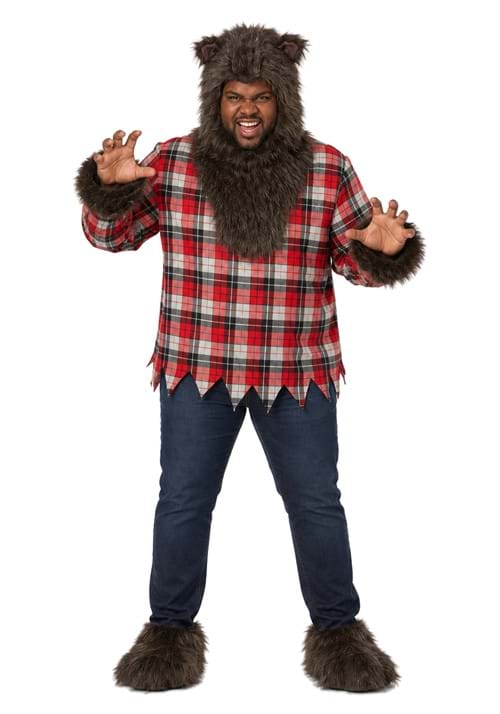 Plus Size Fierce Werewolf Adult Costume New Main
