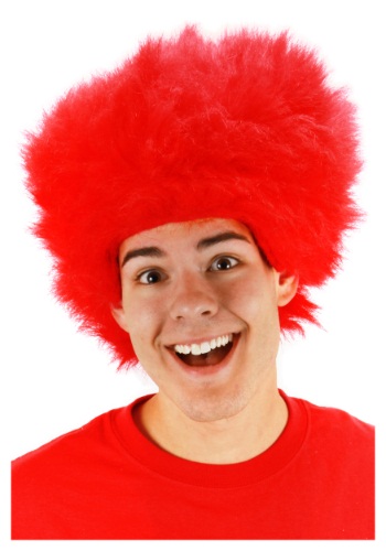 Fuzzy Red Wig