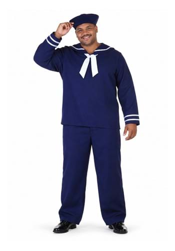 Plus Size Blue Sailor Men's Costume upd