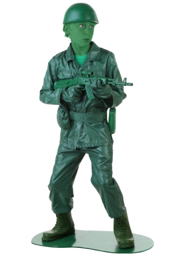 Child Green Army Man Costume