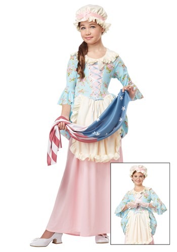 Girls Colonial Lady Costume Update Main