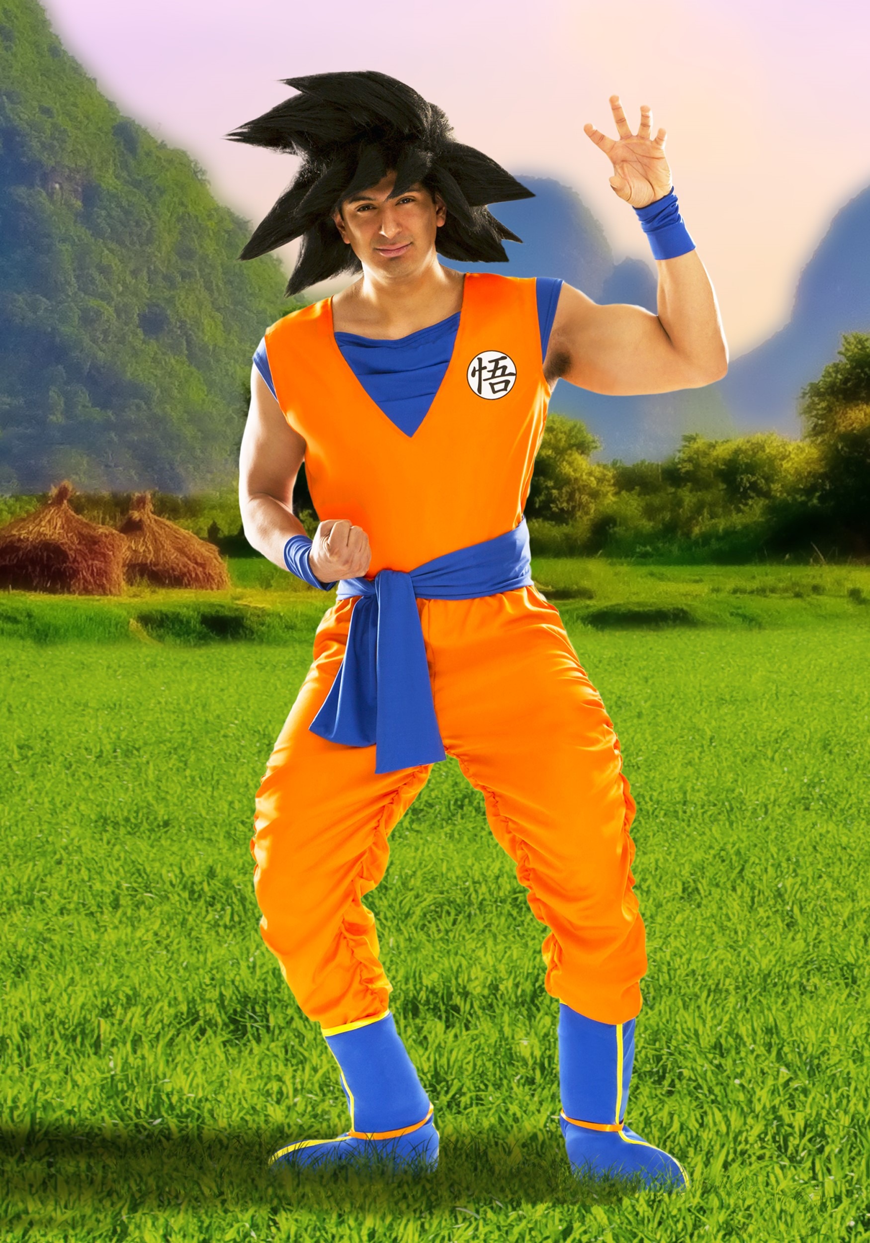 Dragon Ball Z Men's Goku Halloween Costume - Authentic Saiyan Warrior Outfit