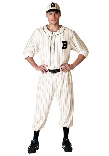 Plus Size Vintage Baseball Player Costume for Men 1