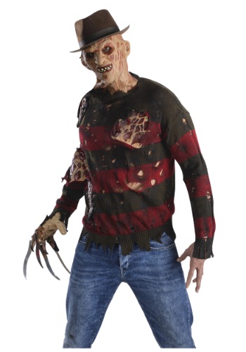 Freddy Sweater with Burned Flesh Costume for Adults