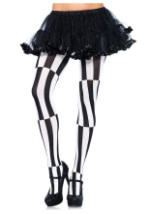 Striped Optical Illusion Tights