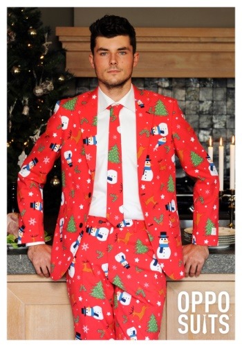 Men's OppoSuits Red Christmas Suit1