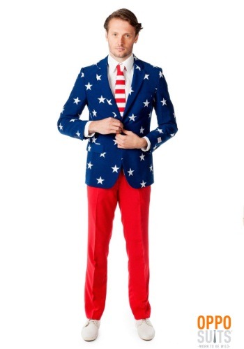 Mens Stars and Stripes Suit