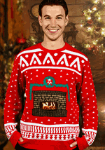 Crackling Fireplace Sweater