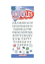 Knuckle Alphabet Temporary Tattoos