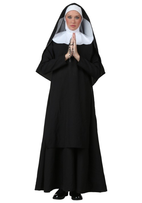 Plus Size Deluxe Nun Costume