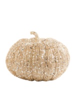 7 Inch Champagne Glitter Pumpkin alt 1