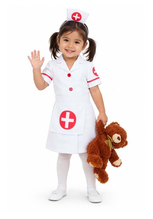 Toddler Nurse Costume for Girls New Main