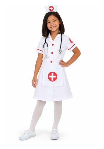 Nurse Costume Dress for Girls New Main