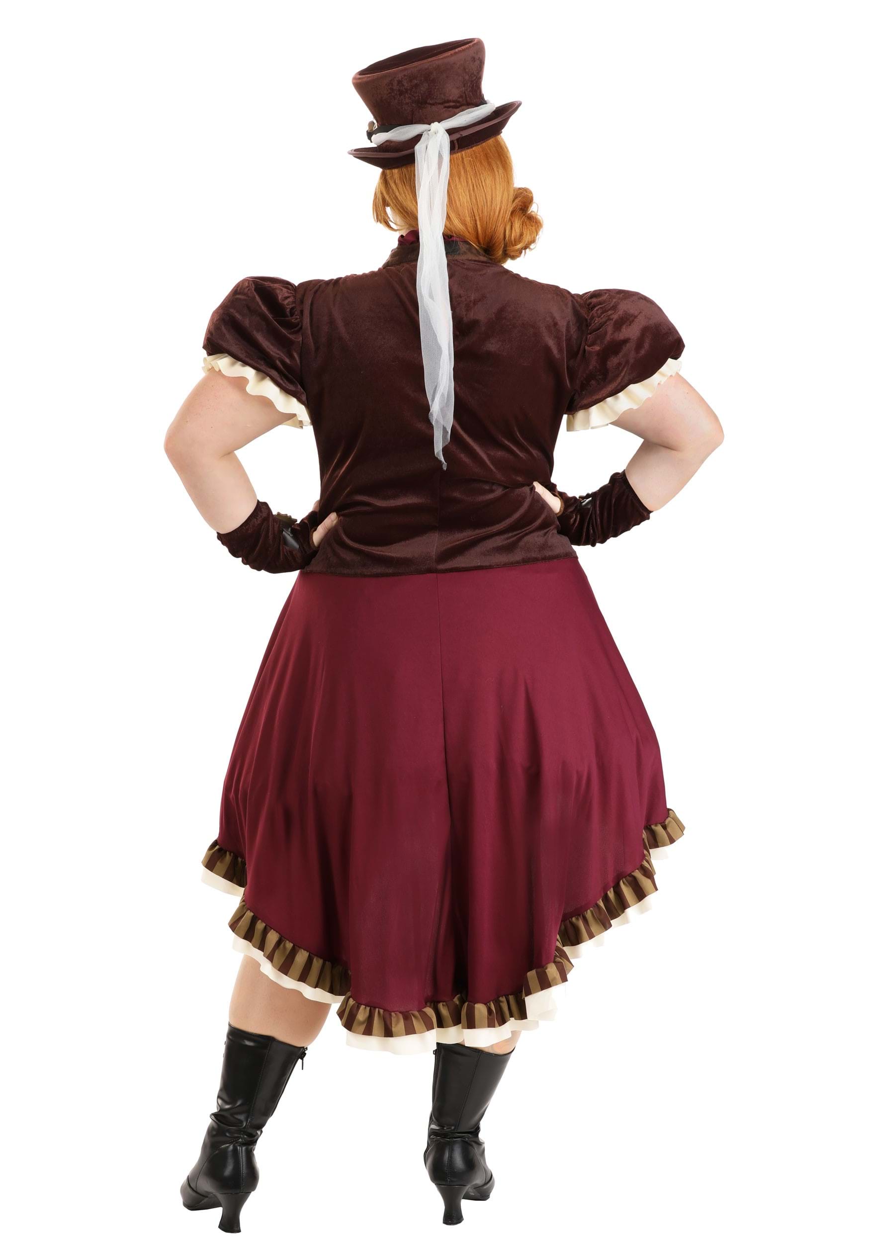 Plus Size Steampunk Lady Costume for Women