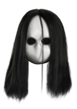 Adult Blank Black Eyes Doll Mask