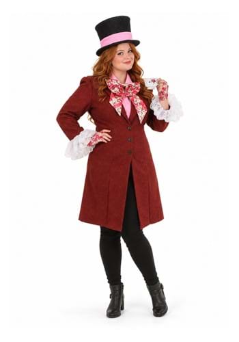 Deluxe Mad Hatter Plus Size Womens Costume Main 1