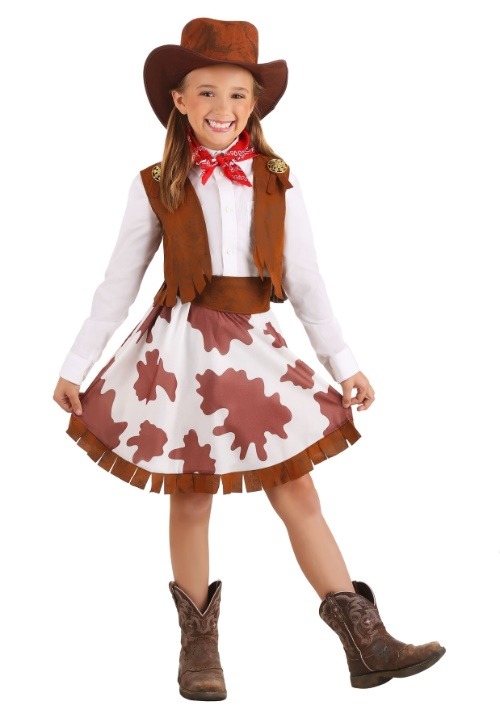 Girls Sweetheart Cowgirl Costume new main