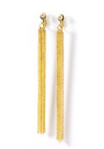 Gold Chain Disco Earrings